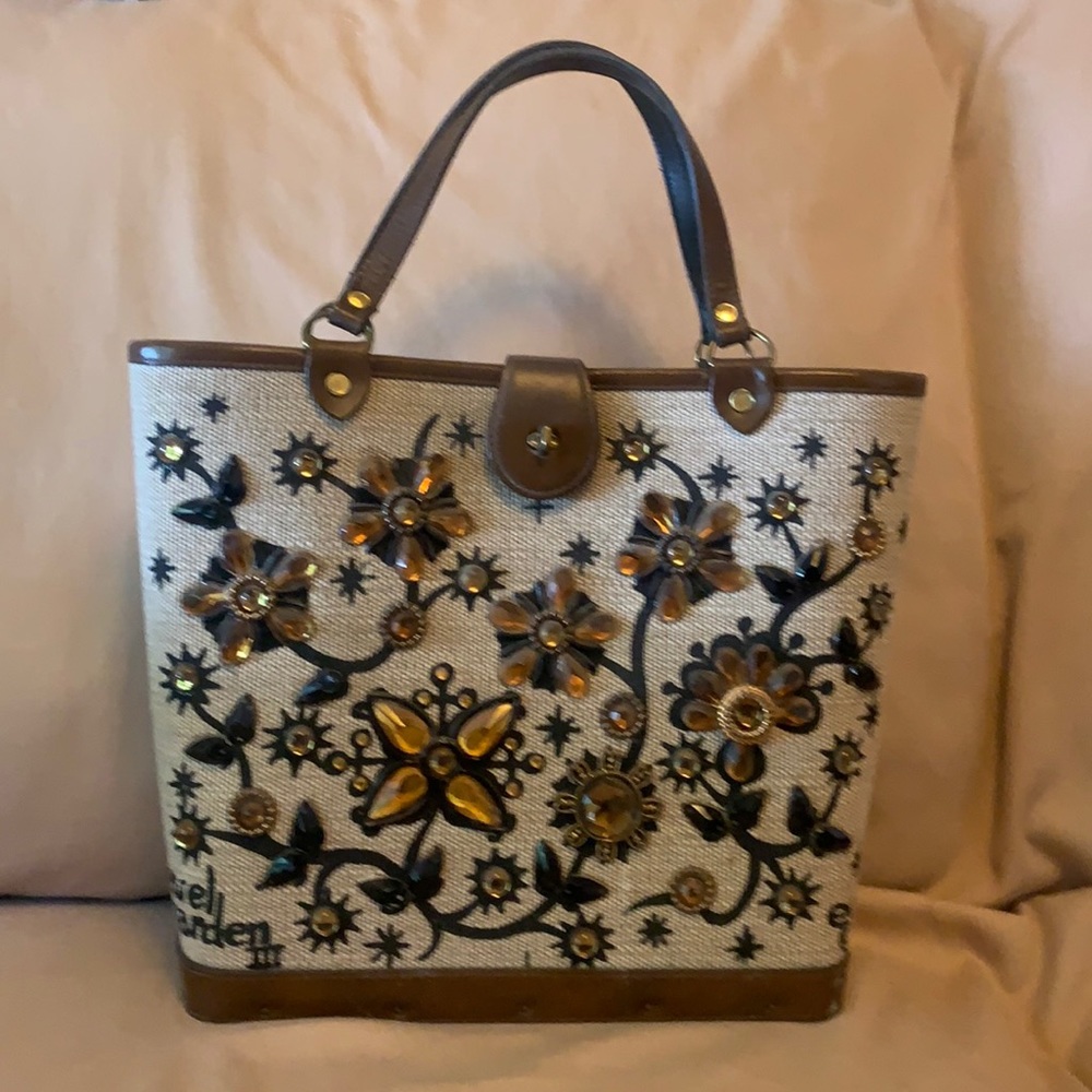 “Used” Vintage, 1960’s Enid Collins jewel bucket purse